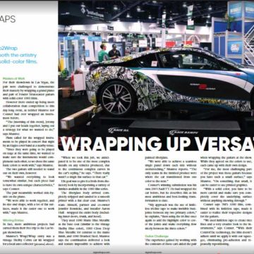 Sign Builder Illustrated Magazine Highlights Get Graphic at SEMA 2016
